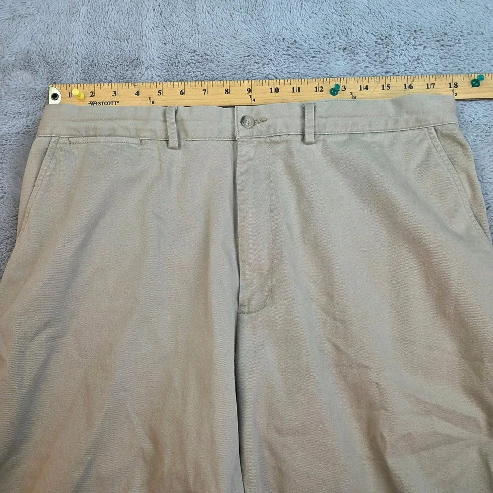 Polo Ralph Lauren Classic Chino Pants Mens 36/32 Flat Front Straight Leg Khaki